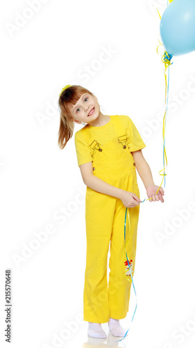 bright yellow overalls