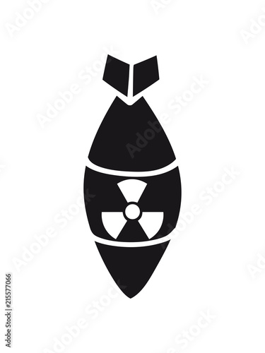 Schwarz Gefahr Achtung Warnung Vorsicht Atombombe Radioaktiv Bombardieren Abwerfen Bomber Rakete Boom Explodieren Explosion Bombe Sprengen Clipart Comic Cartoon Stock Illustration Adobe Stock