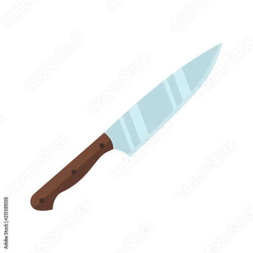 Fotografía Knife. Flat design. Vector.