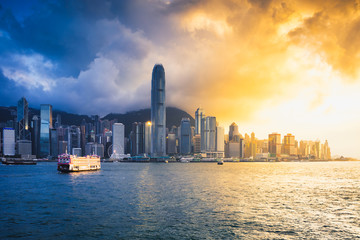 Wall Mural - Hong Kong city skyline