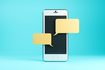 Cellphone with empty message