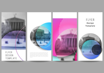 Wall Mural - the minimalistic vector illustration of the editable layout of flyer, banner design templates. creat