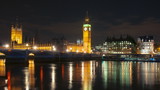 Fototapeta Big Ben - Big Ben and Houses of parliament at night, London, UK