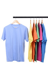 Wall Mural - Colorful t-shirt on hanger