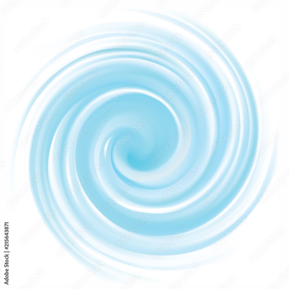 Vector blue swirling backdrop - obrazy, fototapety, plakaty 