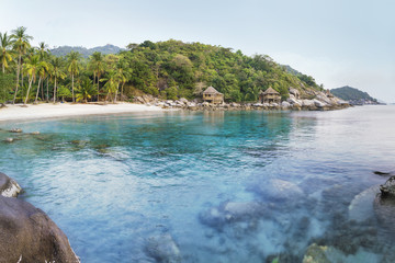 Wall Mural - Asian sunset tropical beach paradise in Thailand