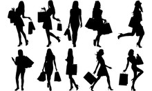 Woman Shopping Silhouette Clipart Free Stock Photo Public Domain Pictures