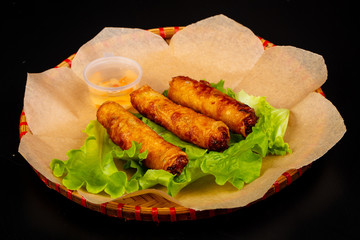 Dip fried spring roll