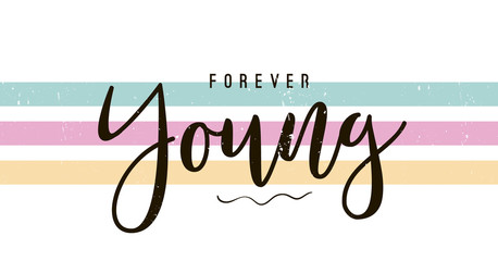 print with slogan for tee shirt.
