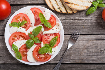 Wall Mural - Caprese salad with mozzarella