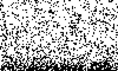Aufkleber - Abstract pixel gradient background. Falling pixels. Geometric mosaic background. Vector Illustration.