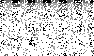 Aufkleber - Abstract pixel gradient background. Falling pixels. Geometric mosaic background. Vector Illustration.
