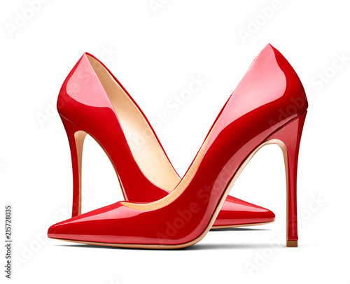 red high heel footwear fashion female style Tableau sur Toile