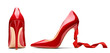 © Lumos sp - red high heel footwear ribbon fashion female style