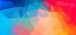 Bright Color flat background with triangles