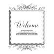 © StockFloral - Greeting card of welcome floral art collection vector illustration