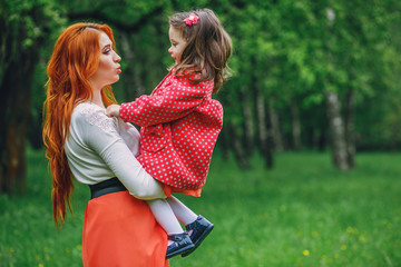 mother with daughter