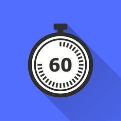 Wall Mural - Stopwatch vector icon.