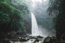 Bali Waterfall Nung-Nung In Deep Jungle
