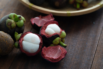 Wall Mural - Mangosteen tropical fruit