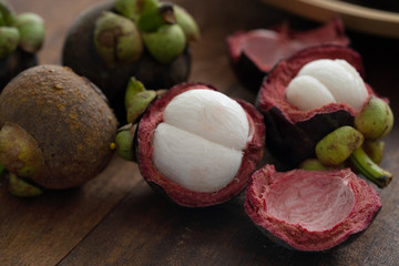 Wall Mural - Mangosteen tropical fruit