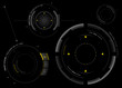 Sci fi futuristic user interface. Vector illustration. Crosshair, Target