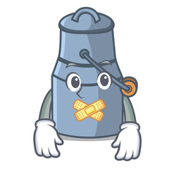 Poster - Silent milk can mascot cartoon