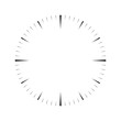 © pyty - Clock face. Blank hour dial. Wedges mark minutes and hours. Simple flat vector illustration.