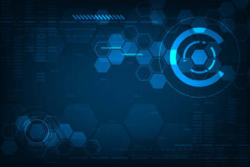 Wall Mural - vector background in the concept of technology.