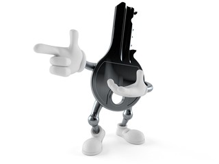 Sticker - Door key character pointing finger