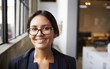 © Monkey Business - Young mixed race businesswoman wearing glasses, close up