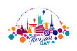 World Tourism Day logo template vector illustration