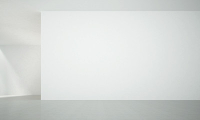 Modern luxury empty living room interior design and white texture wall pattern background 