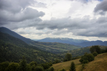 Cloudy Weather In The Mountains, Ukrainian Carpathians