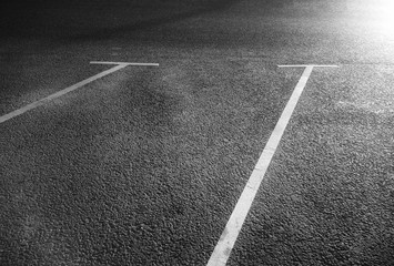 Black and white city parking lines background