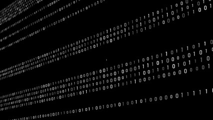 Wall Mural - abstract technology binary code background. computer code. digital flow. big data and programming ha