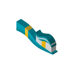 Wall Mural - Toothbrush isometric right top view 3D icon