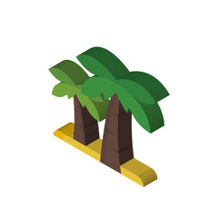 Poster - Palm tree isometric right top view 3D icon