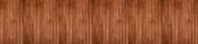 Panorama Of Old Rustic Natural Grunge Brown Wood Texture Free Background Surface Pattern.