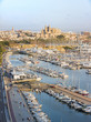 Port of Palma with the Cathedral of Mallorca