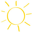 © LangnerRT - Handgezeichnete Sonne in gelb