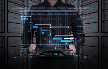 Wall Mural - tablet computer in a hands