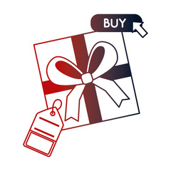 Wall Mural - gift box price tag buy online