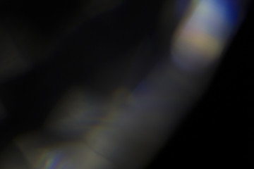 Wall Mural - crystal flare effect on black background
