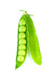 © Hayati Kayhan - Fresh organic green peas isolated on white background