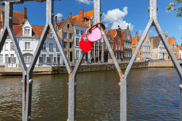 Bruges. Canal Spiegel Rei.