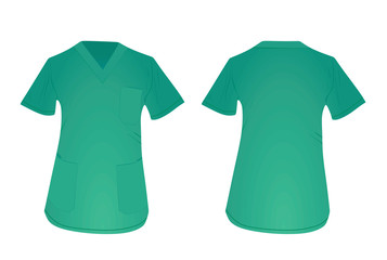 Medical uniform shirt. vector illustration