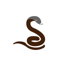 S Letter Snake Logo Icon Vector Template