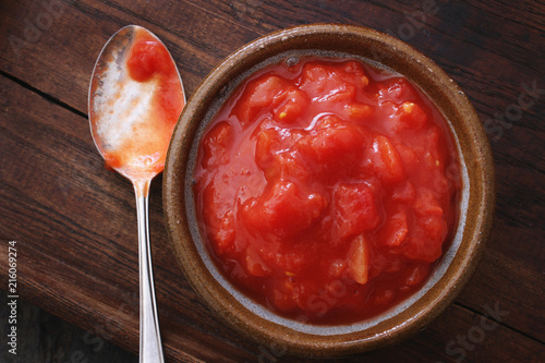 Fotomural chopped plum tomatoes