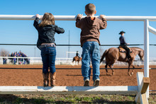 Children Watching Horse Show